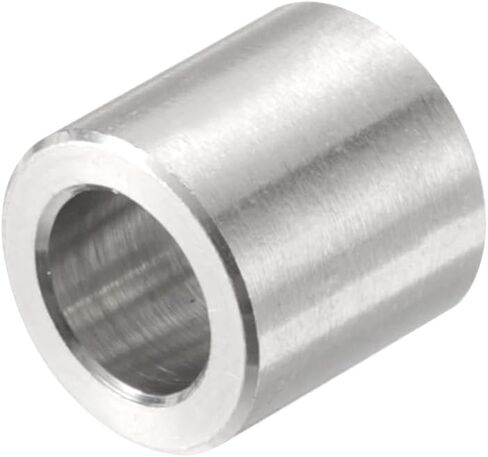 uxcell 12pcs Stainless Steel Spacer 6.2mm Bore x 10mm OD x 10mm Length Screw Bushing Plain Finish Round Metal Spacer for M6 Screws Bolts and Rods in Saudi Arabia