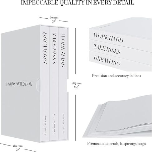 Decorative Books for Home Decor, Hardcover City Faux Books, Set of 3, with Blank Inside Pages, Gray in Saudi Arabia