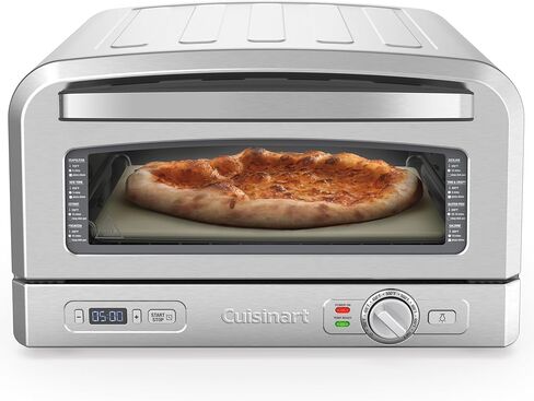 فرن بيتزا داخلي من Cuisinart - خبز بيتزا مقاس 12 بوصة في دقائق - فرن بيتزا محمول على سطح الطاولة - ستانلس ستيل أحمر بومودورو - CPZ-120R in Saudi Arabia