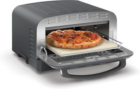 Cuisinart Indoor Pizza Oven – Bake 12" Pizzas in Minutes – Portable Countertop Pizza Oven – Pomodoro Red Stainless Steel - CPZ-120R in Saudi Arabia