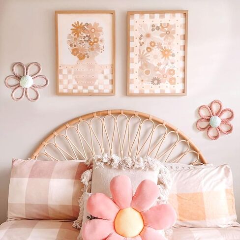 ديكور حائط على شكل زهرة الأقحوان من Ereniko Boho لغرفة نوم الفتيات وغرفة الأطفال وغرفة المعيشة وغرفة المعيشة in Kuwait