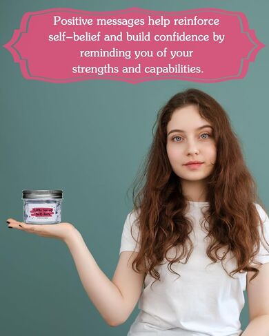 20 Self Love Quotes - Mini Jar of Self Love - Uplifting Affirmations,To Build Self-Esteem, Confidence, and Inner Wellness Positive Jar Decorative Jar (Pink-SelfLove) in Kuwait