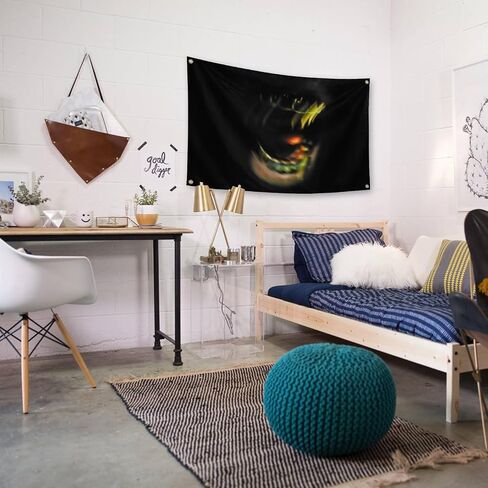 الهيب هوب موسيقى نمط توري مغني الراب Lan-ez ألبوم نسيج 3X5 أقدام داخلي وخارجي شنقا بطانيات يمكن استخدامها لتزيين الجدران من المهاجع الطرف تحت عنوان الديكور الخلفية (توري أسود) in Saudi Arabia