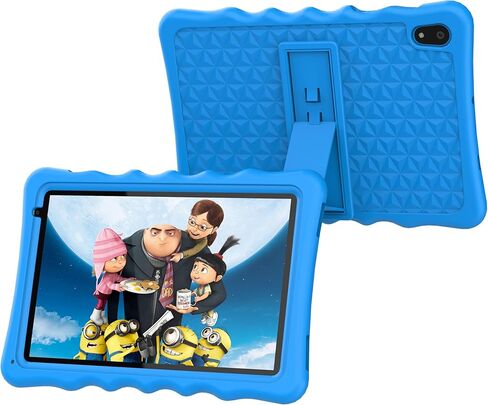 تابلت BYYBUO للأطفال، تابلت أندرويد 13 مقاس 10.1 بوصة للأطفال، ذاكرة وصول عشوائي 4 جيجابايت، ذاكرة تخزين داخلية 32 جيجابايت، بطارية 5000 مللي أمبير في الساعة، أجهزة لوحية للأطفال الصغار مع بلوتوث، واي فاي، مراقبة أبوية، كاميرا مزدوجة، حافظة مقاومة للصدمات in Kuwait