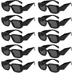 VZZNN 10 Pack of Sunglasses Womens,100% UV400 Protection Trendy Retro Square Glasses,Aesthetic Vintage Eyewear Sunglasses Set