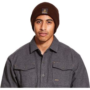 ARIAT Men's Rebar Watch Cap Brown