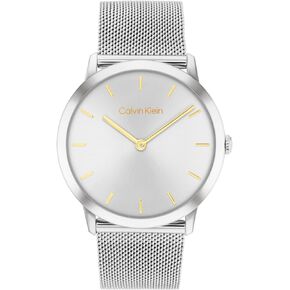 Calvin Klein Exceptional - Women's and Men's 2H Quartz Watch Stainless Steel with Mesh Bracelet - Water Resistant 3 ATM/30 Meters - Trendy CK Watches for Him and Her - 37 mm