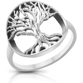 Mimi 925 Sterling Silver Tree of Life Ring Size 6, 7, 8, 9, 10
