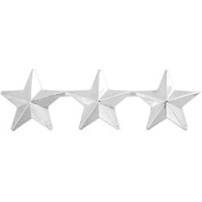 دبوس قبعة كبير جنرال 3 نجوم (فضي) in Kuwait