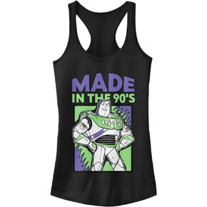 Disney Women's Pixar Toy Story 4 Nineties Buzz Junior's Racerback Tank Top