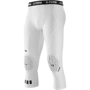 G-Form Pro 3/4 Padded Compression Pants - Compression Workout Pants for Men