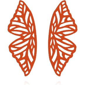 RCHENGYANUIMA Colorful Hollow Big Butterfly Drop Dangle Earrings Large Butterfly Wings Statement Studs Earrings for Women Girls