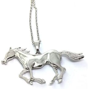 قلادات الحصان قلادة الحصان للفتيات في سن المراهقة هدية عيد ميلاد (الفضة والذهب) in Kuwait