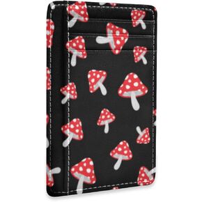 ALAZA Magic Gnomes Front Pocket Minimalist Leather Slim Wallet RFID Blocking Medium Size