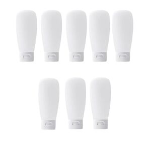 12PCS 150ml / 5oz Clear Refillable Empty Plastic Squeeze Softtubes With Flip Cap Makeup Containers Sample Packaging Jars Bath Containers Portable Bottle