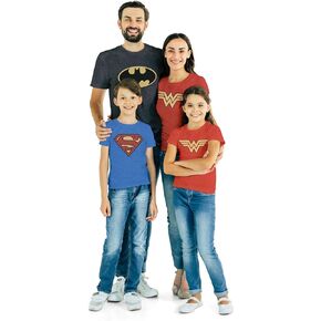 DC Comics Justice League Batman Superman Wonder Woman Matching Family T-Shirt Infant to Adult