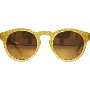 GoldLyfe - Gold Glitter Glasses - Handmade Acetate Optical Frames - Free Replacement Lenses - Includes Luxurious Case