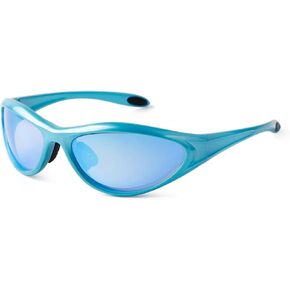ADE WU Trendy Y2K Sunglasses Fashion Wrap Around Sport Sun Glasses Goggles Futuristic Sunglasses