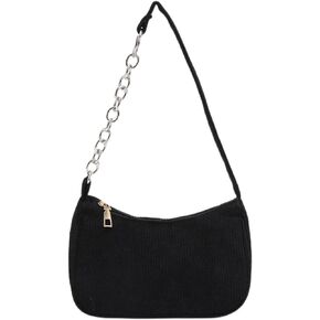 Fashion Corduroy Underarm Bag Casual Women Tote Shoulder Bag Clutch Purse Travel Handbag