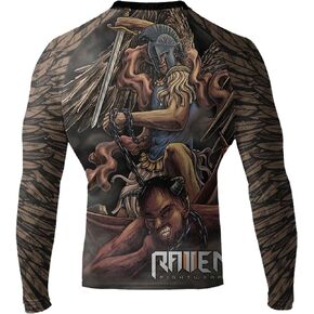 Men's Archangel MMA BJJ Rash Guard Black