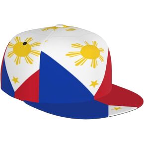 Cute Funny Philippines Flag Baseball Cap for Adults Reusable Adjustable Philippines Flag Baseball Hat for Women Men