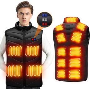 15 Heated Zones Heated Vest Lightweight Warming Heating Vest Soft Fleece Smart Electric Lightweight Heated Jacket