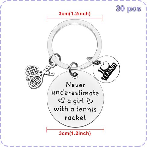 Vadaka Tennis Girl Gifts Inspirational Keychain for Tennis Players Tennis Lover Keychain Tennis Teams Gift for Girl Teens in Saudi Arabia
