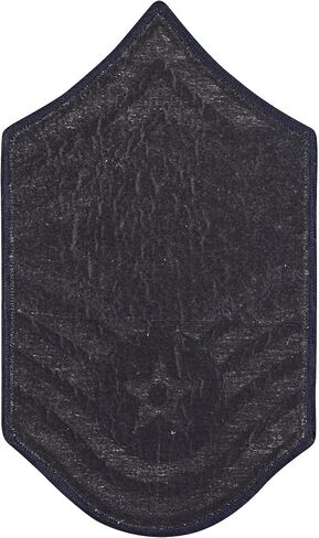 Air Force Chief Master Sergeant E-9 Full Color Embroidered Enlisted Rank - Large Size in Saudi Arabia