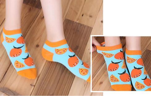 Fruit Embroidered Ankle Socks Cute No Show Socks for Women, Ladies, Girls in Saudi Arabia