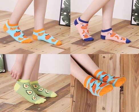 Fruit Embroidered Ankle Socks Cute No Show Socks for Women, Ladies, Girls in Saudi Arabia