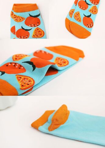 Fruit Embroidered Ankle Socks Cute No Show Socks for Women, Ladies, Girls in Saudi Arabia