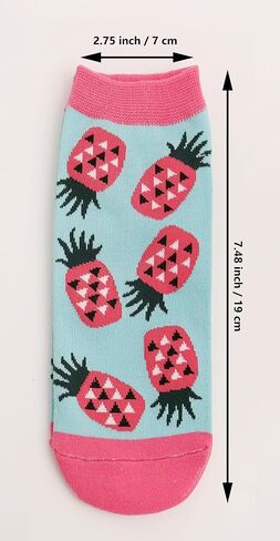 Fruit Embroidered Ankle Socks Cute No Show Socks for Women, Ladies, Girls in Saudi Arabia
