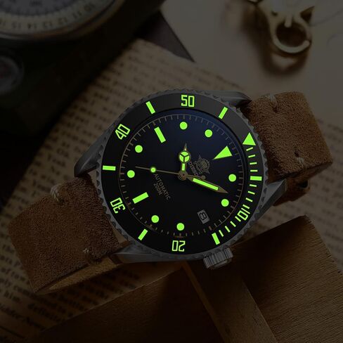 ADDIESDIVE Pilot Dive Watch 2-in-1 Matte Black Dial Luminous NH35A Movement Synthetic Sapphire in Saudi Arabia