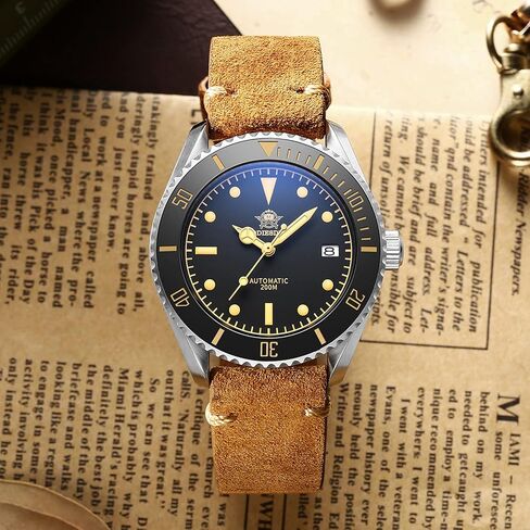ADDIESDIVE Pilot Dive Watch 2-in-1 Matte Black Dial Luminous NH35A Movement Synthetic Sapphire in Saudi Arabia