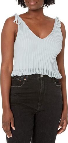 BCBGeneration Women's Fitted Tie Spaghetti Strap Sweater Tank Top in Saudi Arabia