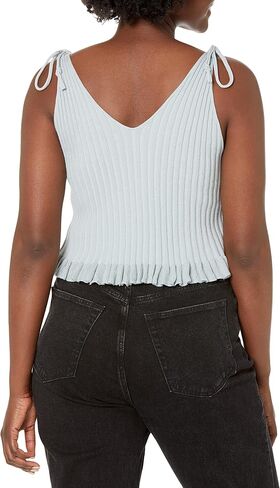 BCBGeneration Women's Fitted Tie Spaghetti Strap Sweater Tank Top in Saudi Arabia