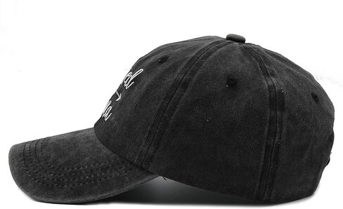 قبعة بيسبول للسيدات من Waldeal Blessed Nana مطرزة على شكل ذيل حصان قابلة للتعديل، باللون الأسود in Kuwait