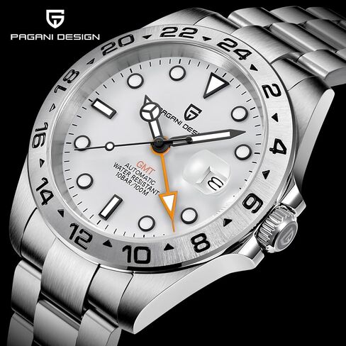 Pagani Design Watches Men GMT Automatic Self-Winding Mechanical Analog Sapphire Sports Waterproof Luminous Wrist Watch in Saudi Arabia