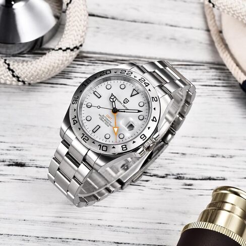Pagani Design Watches Men GMT Automatic Self-Winding Mechanical Analog Sapphire Sports Waterproof Luminous Wrist Watch in Saudi Arabia