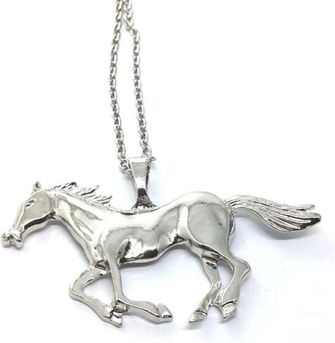 قلادات الحصان قلادة الحصان للفتيات في سن المراهقة هدية عيد ميلاد (الفضة والذهب) in Kuwait