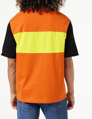 سترة A｜X ARMANI EXCHANGE للرجال كبيرة الحجم من الجيرسي الثقيل تحمل شعار Colorblock in Saudi Arabia