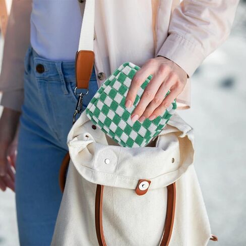 حقيبة مكياج مكونة من قطعتين، حقيبة مستحضرات تجميل كبيرة مربعة الشكل، حقيبة سفر لأدوات الزينة، حقيبة مستحضرات تجميل لطيفة، حقيبة مكياج، فرش مكياج، حقيبة تخزين إكسسوارات جمالية للنساء (كبيرة + خضراء صغيرة) in Kuwait