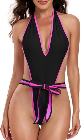 SHERRYLO Deep Monokini One Piece Swimsuit for Women Plunging Womens Bathing Suit Exotic Swimsuits Sexy Trikini Bathing Suits in Saudi Arabia