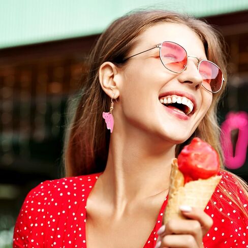 Cute Cat Dangle Earrings 12 Pairs Funny Cartoon Kitten Earrings Animals Print Cat Lovers Sets for Women Girls Vacation Valentine Jewelry Gifts Cat Birthday Party Supplies Favors Classroom Rewards in Kuwait