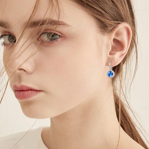Star Hoop Earrings Moon and Star Earrings for Women Silver Hoop Earrings Jewelry Gifts for Women Girls in Saudi Arabia