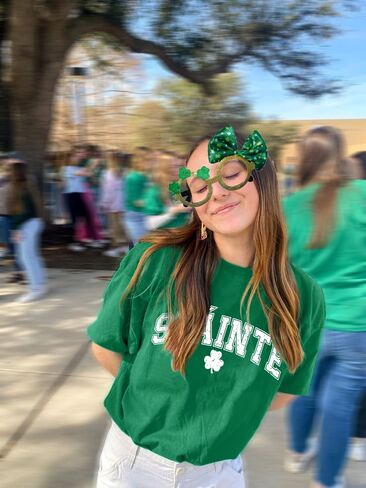 St. Patricks Day Shirts for Women Irish Shamrock Tshirts Graphic Tees Clover Gift Blouse Tops in Kuwait