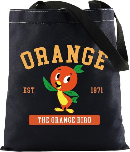 FOTAP Orange Bird Makeup Bag Cartoon Character Lover Gift Orange Bird Est 1971 Zipper Pouch Magic Kingdom makeup bag (ORANGE 1971) in Saudi Arabia
