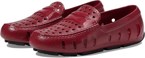 Floafers Boy's Kids Prodigy Driver EVA Loafers (Toddler/Little Kid/Big Kid) Red Patent/Black 13 Little Kid M in Saudi Arabia