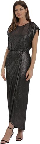 Maggy London Women's Cap Sleeve Midi Dress with V Neck Back in Saudi Arabia