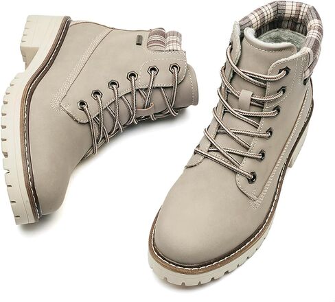 أحذية COOL COSER C النسائية، أحذية الكاحل الخارجية غير قابلة للانزلاق للنساء، أحذية المشي لمسافات طويلة بأربطة للنساء، أحذية عمل بكعب منخفض in Kuwait